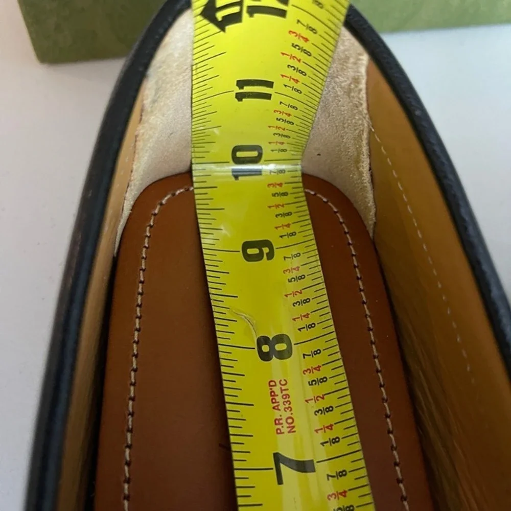 Gucci‎ Mens Black Leather Quentin Moccasin, 752621, Gucci Size UK 6.5